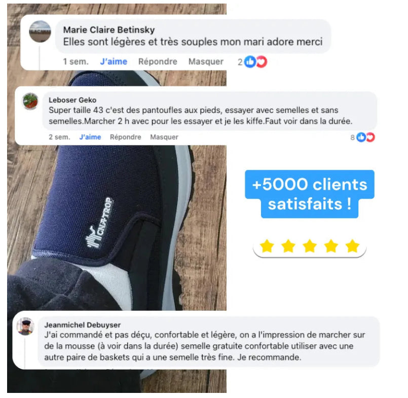 Chaussures de marche à confort orthopédiques hommes
