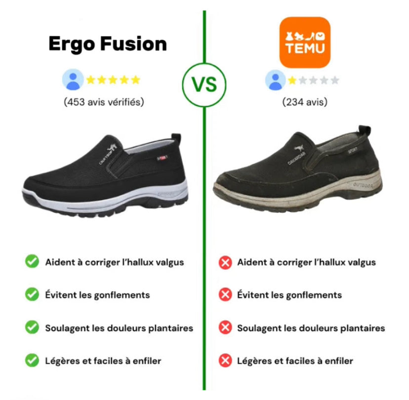 Chaussures de marche à confort orthopédiques hommes