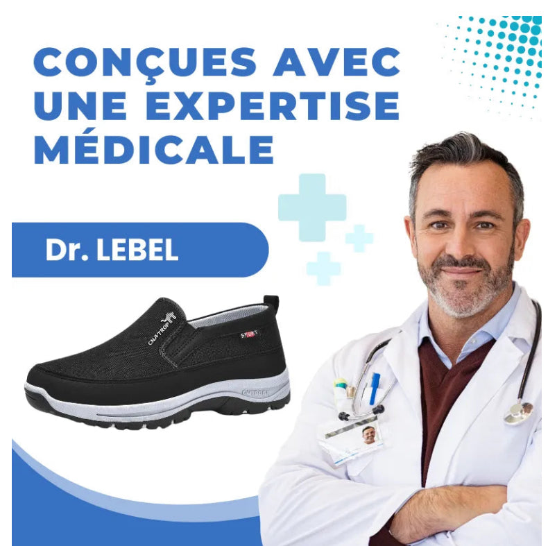 Chaussures de marche à confort orthopédiques hommes