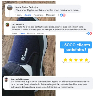 Chaussures de marche à confort orthopédiques hommes