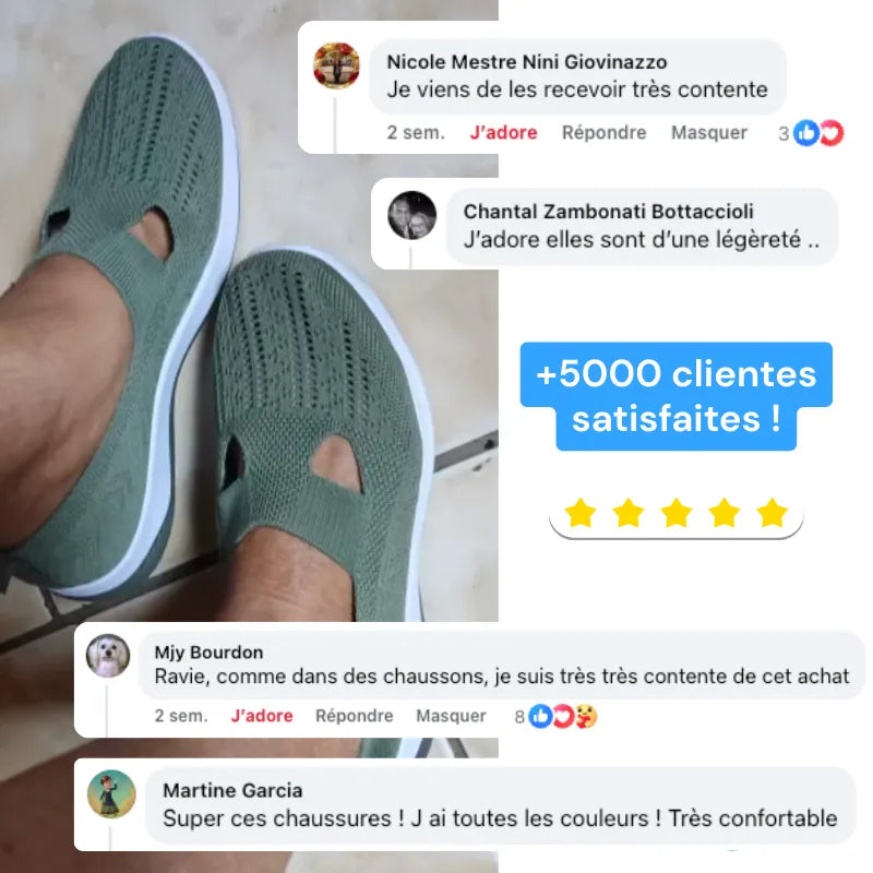 Baskets à confort orthopédique pour femme